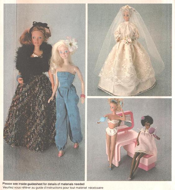 Jann Johnson Vintage McCall's Fashion Doll Wardrobe Pattern