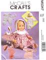 McCall's 5347 Baby Doll Clothes Pattern in Two Sizes